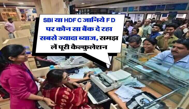 SBI या HDFC जानिये FD पर कौन सा बैंक दे रहा सबसे ज्यादा ब्याज, समझ लें पूरी कैल्कुलेशन