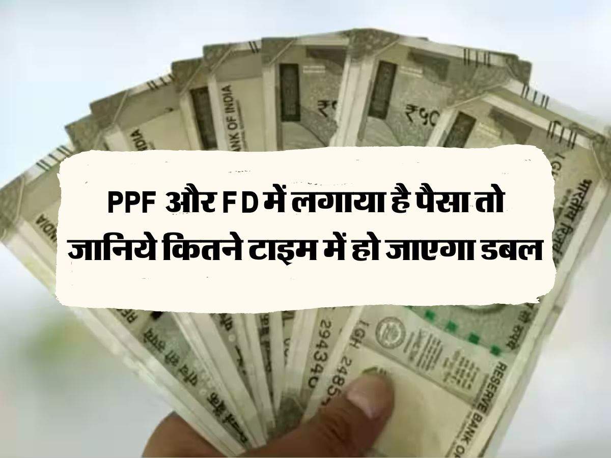 PPF और FD में लगाया है पैसा ताे जानिये कितने टाइम में हाे जाएगा डबल