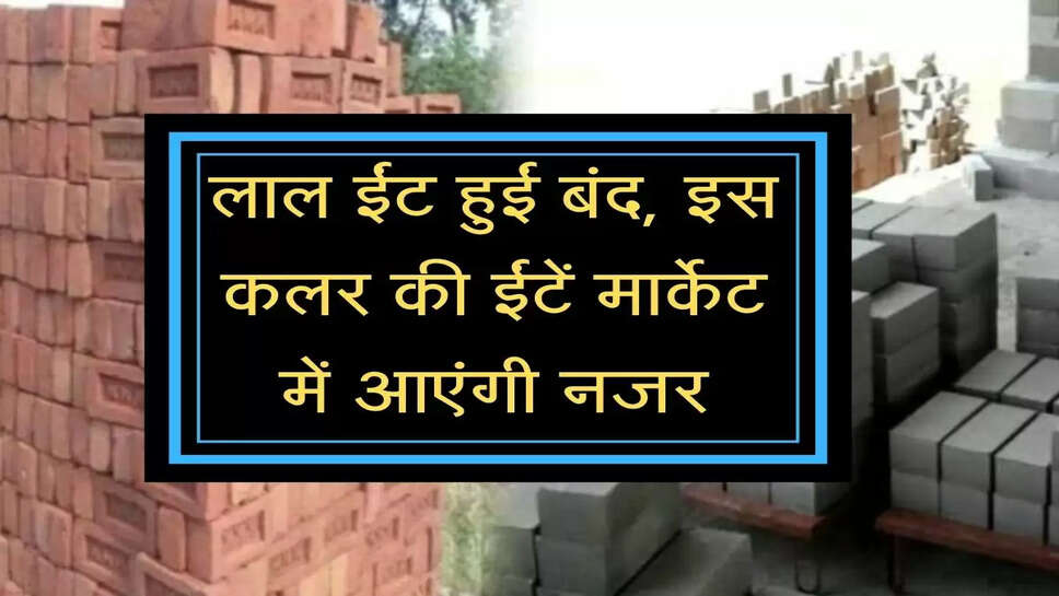 Big Breaking news : &nbsp;लाल ईंट हुईं बंद, अब नजर आएंगी ऐश ईंटें, ऐसे करें बिजनेस