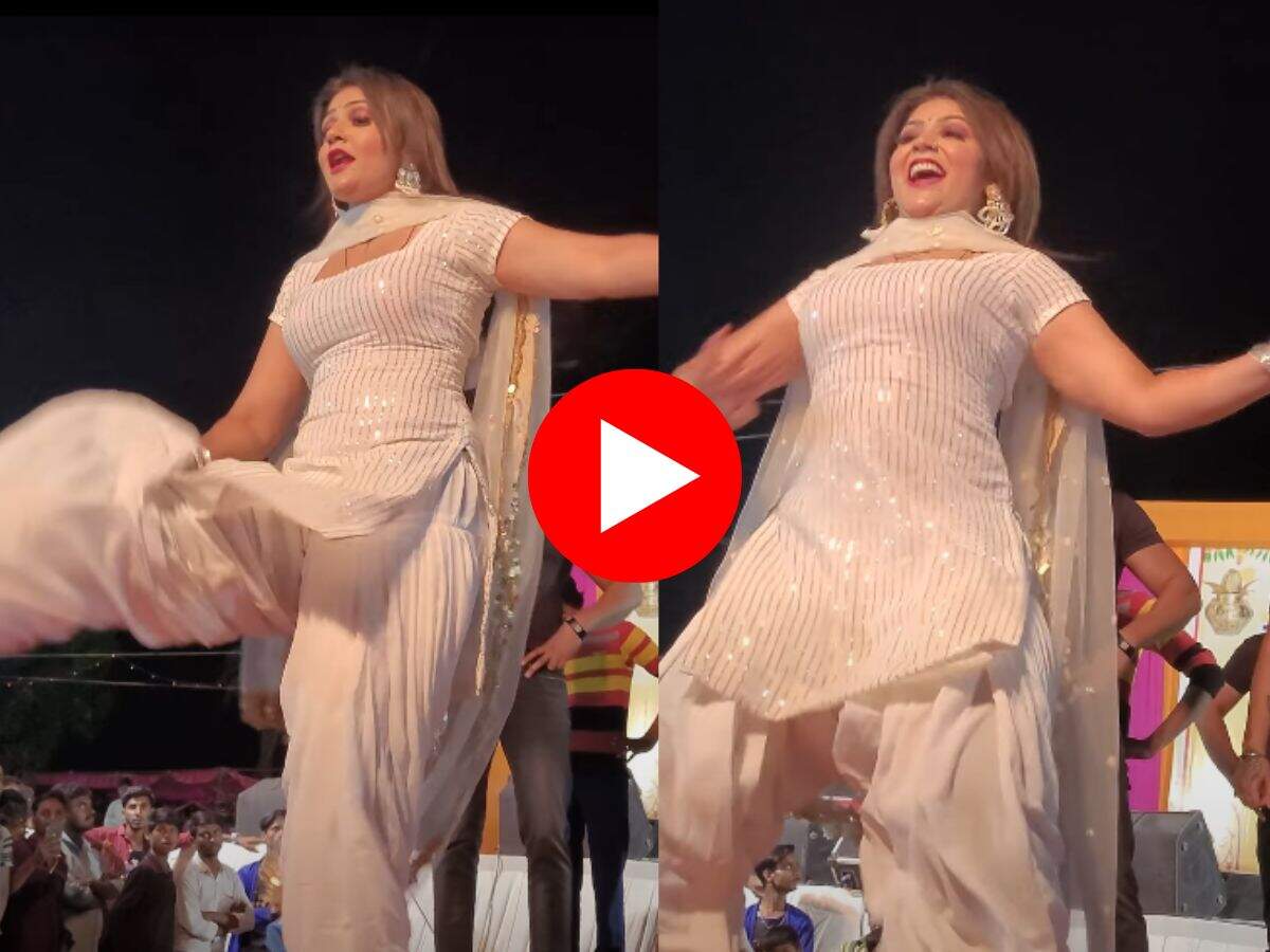 Gori Nagori Dance : गोरी नागोरी ने सिर पर चुन्नी रख लटके-झटकों से लूटी महफिल