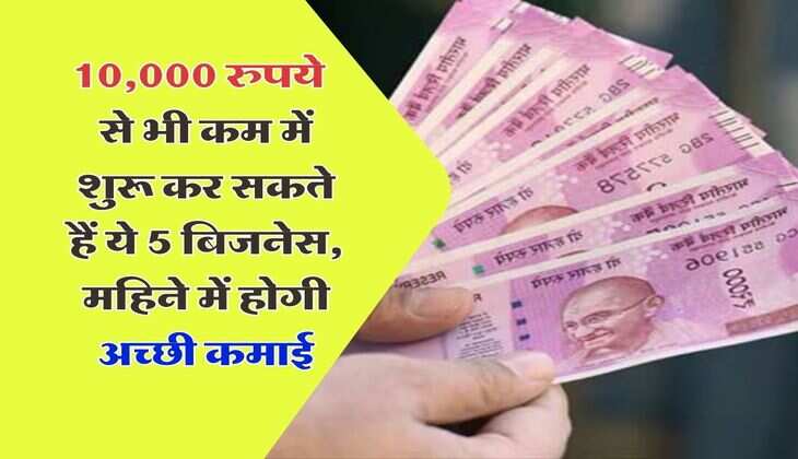 Business ideas : 10,000 रुपये से भी कम में शुरू कर सकते हैं ये 5 बिजनेस, महिने में होगी अच्छी कमाई