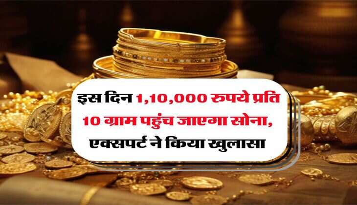 Gold Rate : इस दिन 1,10,000 रुपये प्रति 10 ग्राम पहुंच जाएगा सोना, एक्सपर्ट ने किया खुलासा