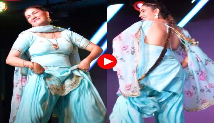 Sapna Choudhary Dance : पानी लाऊं निक्कर निक्कर मै पर सपना चौधरी ने लगाए ताबड़तोड़ ठुमके, माहौल कर दिया रंगीन