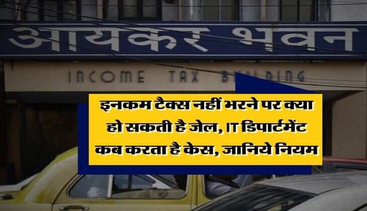 income tax return : इनकम टैक्स नहीं भरने पर क्या हो सकती है जेल, IT डिपार्टमेंट कब करता है केस, जानिये नियम