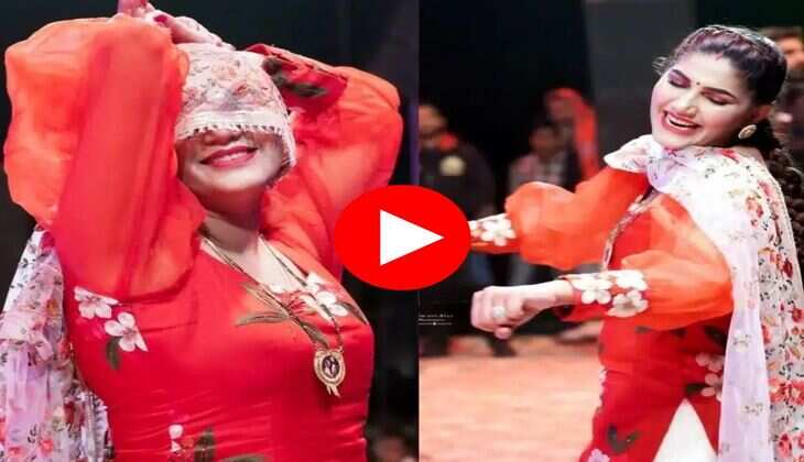 Sapna Choudhary Dance : सपना चौधरी ने ठुमकों से हिलाया स्टेज, अदाएं देख मचला फैंस का दिल