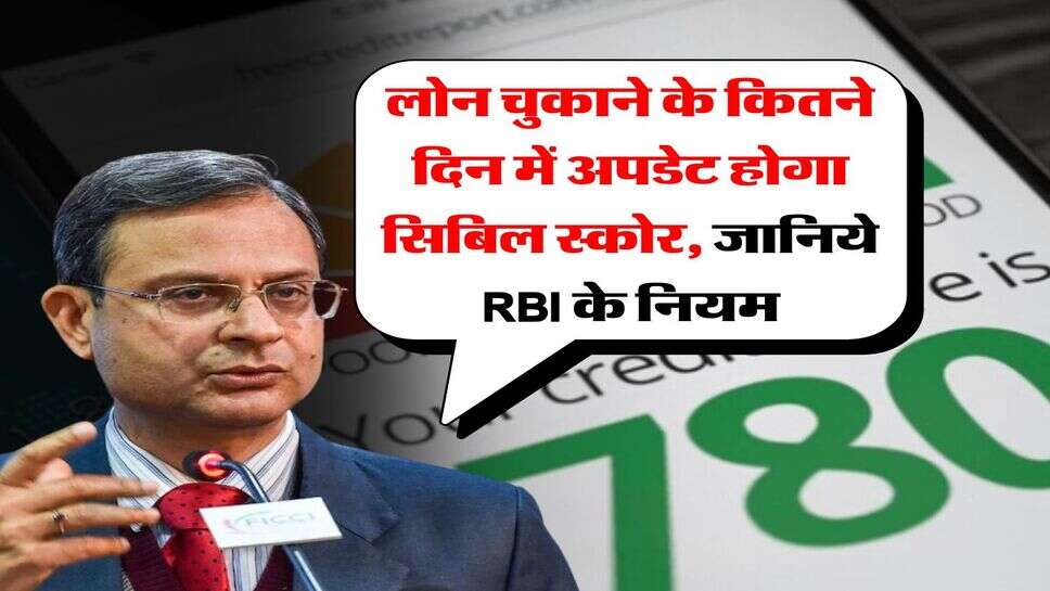 CIBIL Score : लोन चुकाने के कितने दिन में अपडेट होगा सिबिल स्कोर, जानिये RBI के नियम