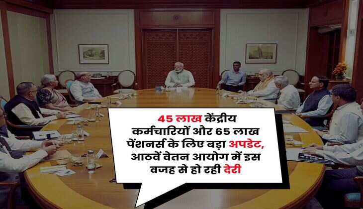 8th cpc news : 45 लाख केंद्रीय कर्मचारियों और 65 लाख पेंशनर्स के लिए बड़ा अपडेट, आठवें वेतन आयोग में इस वजह से हो रही देरी