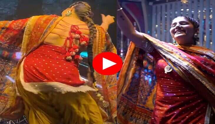 Sapna Choudhary Dance : घुंघट करके सपना चौधरी ने मारे ठुमके पर ठुमकें, बोली मैं तो बहू जमींदार की