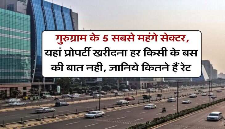 gurugram posh area : गुरुग्राम के 5 सबसे महंगे सेक्टर, यहां प्रोपर्टी खरीदना हर किसी के बस की बात नही, जानिये कितने हैं रेट