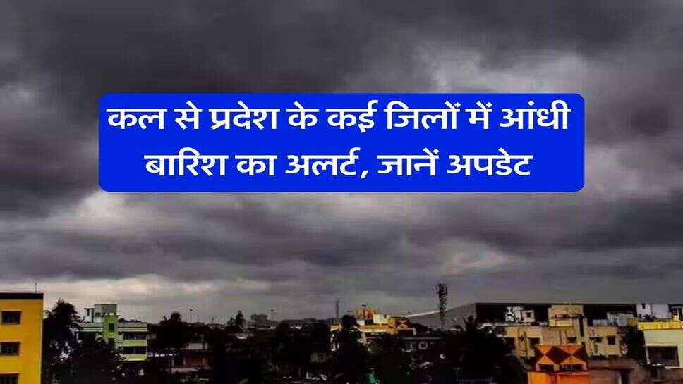 IMD Weather Alert : कल से प्रदेश के कई जिलों में आंधी बारिश का अलर्ट, जानें अपडेट