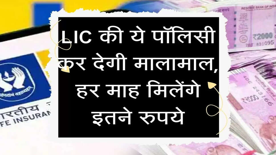 LIC की ये पॉलिसी कर देगी मालामाल, हर माह मिलेंगे इतने रुपये