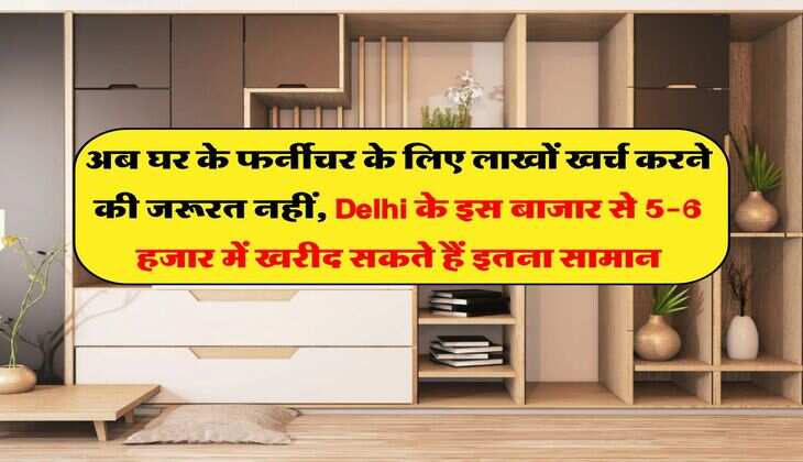 अब घर के फर्नीचर के लिए लाखों खर्च करने की जरूरत नहीं, Delhi के इस बाजार से 5-6 हजार में खरीद सकते हैं इतना सामान