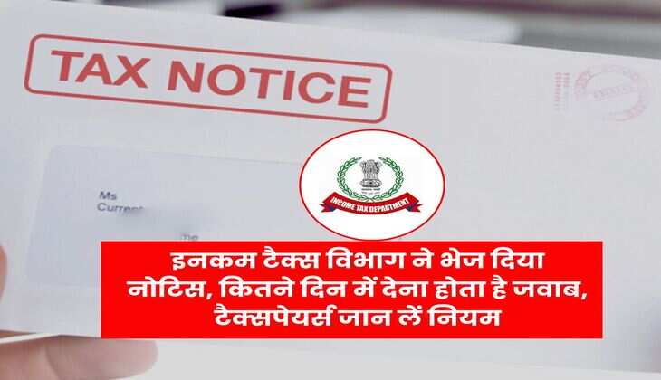 Income Tax Notice : इनकम टैक्स विभाग ने भेज दिया नोटिस, कितने दिन में देना होता है जवाब, टैक्सपेयर्स जान लें नियम