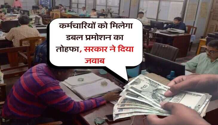 Employees : कर्मचारियों को मिलेगा डबल प्रमोशन का तोहफा, सरकार ने दिया जवाब