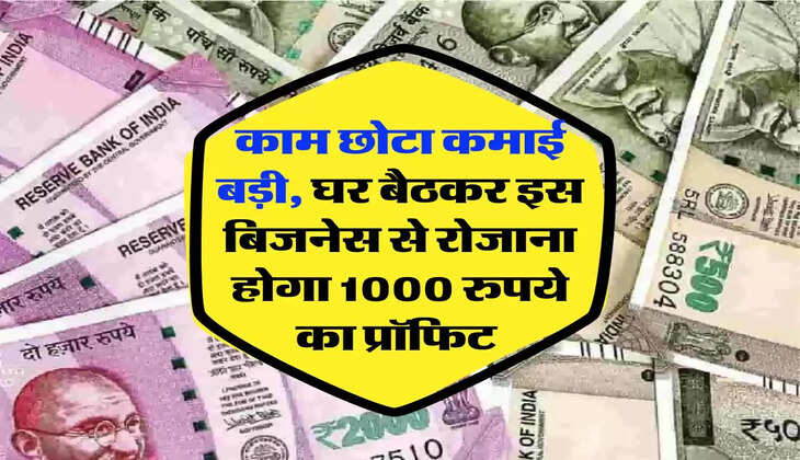Small Business Idea: काम छोटा कमाई बड़ी, घर बैठकर इस बिजनेस से रोजाना होगा 1000 रुपये का प्रॉफिट 