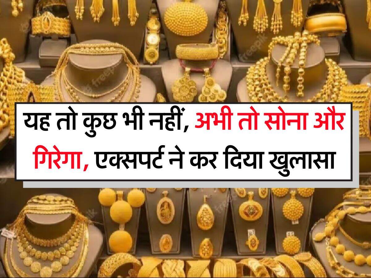 Gold Rate Down : यह तो कुछ भी नहीं, अभी तो सोना और गिरेगा, एक्सपर्ट ने कर दिया खुलासा