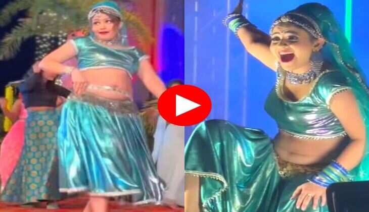 Gori Nagori Dance : लहंगा चोली में गोरी नागोरी ने लगाए ताबड़तोड़ ठुमके, मचा दिया तहलका 