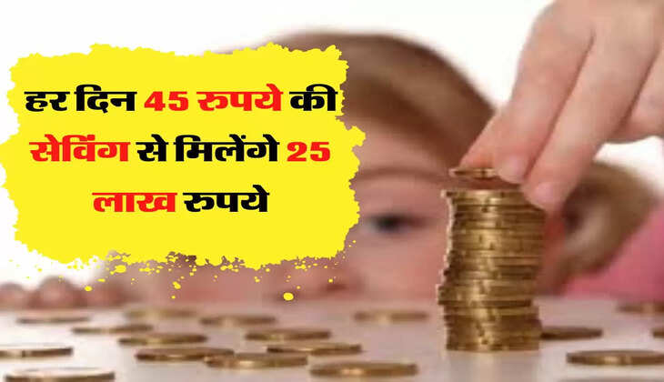 हर दिन 45 रुपये की सेविंग से मिलेंगे  25 लाख रुपये, जानिए LIC की स्कीम 