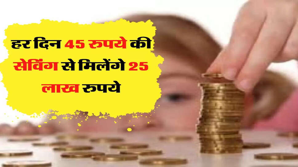 हर दिन 45 रुपये की सेविंग से मिलेंगे &nbsp;25 लाख रुपये, जानिए LIC की स्कीम&nbsp;