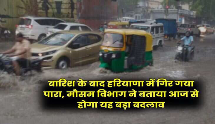 बारिश के बाद हरियाणा में गिर गया पारा, मौसम विभाग ने बताया आज से होगा यह बड़ा बदलाव