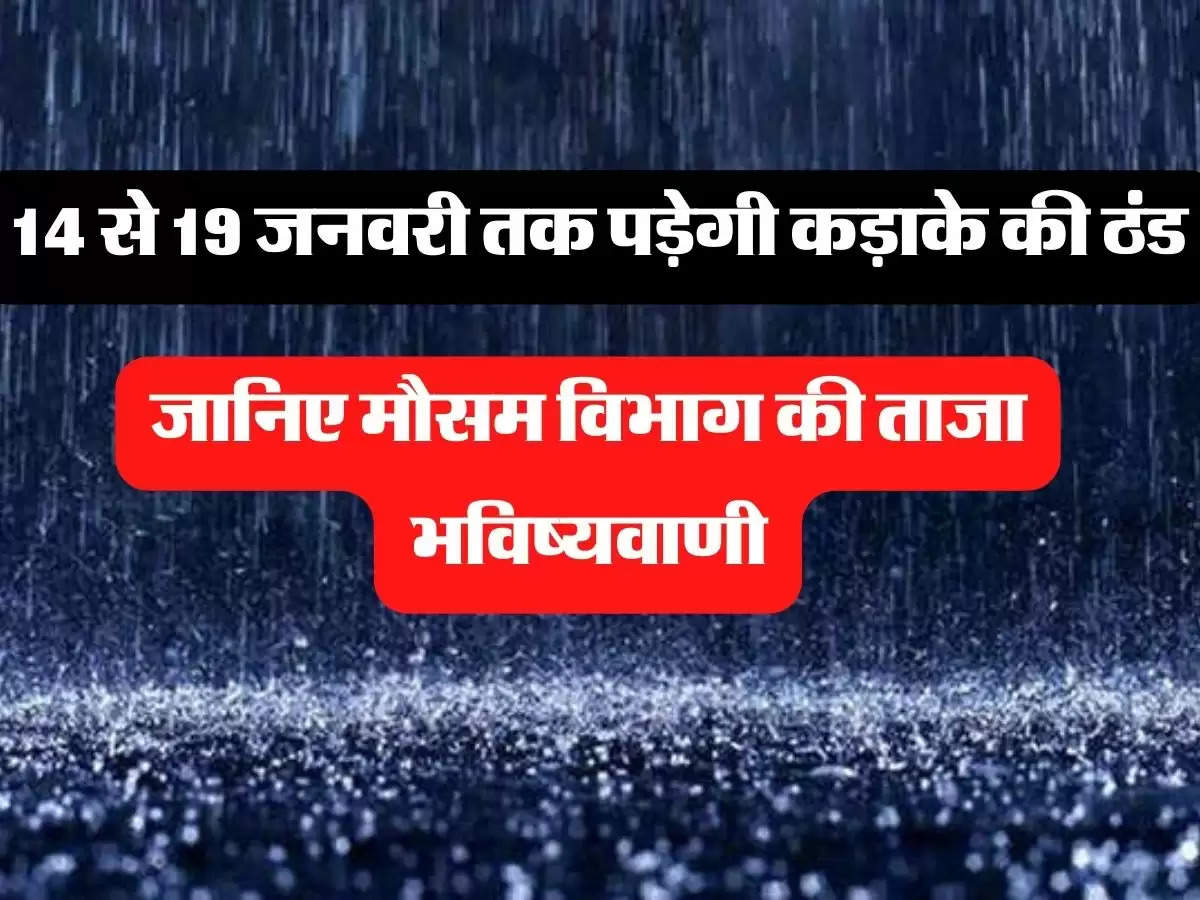 IMD Alert: 14 से 19 जनवरी तक पड़ेगी कड़ाके की ठंड, जानिए मौसम विभाग की ताजा भविष्यवाणी