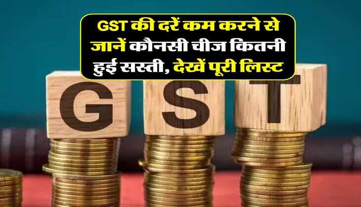 GST की दरें कम करने से जानें कौनसी चीज कितनी हुई सस्ती