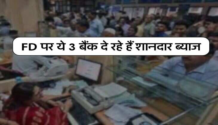 FD पर ये 3 बैंक दे रहे हैं शानदार ब्याज, चेक करें सभी का इंटरेस्ट रेट