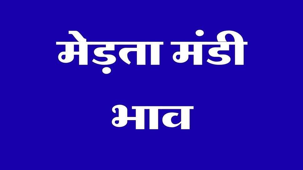 मेड़ता मंडी भाव 4 अक्टूबर 2026: मूंग में तेजी, जीरा और इसबगोल में नरमी, जानें ताजा भाव