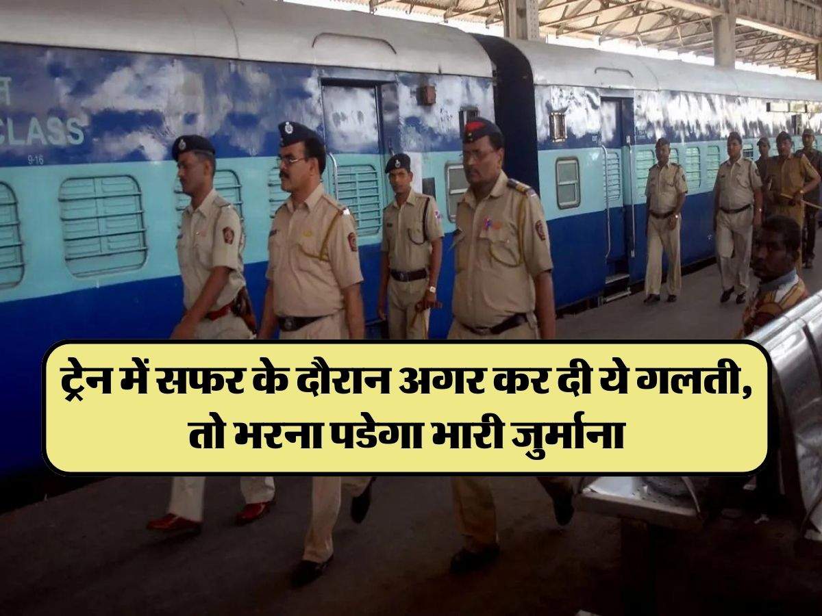 Indian Railways: ट्रेन में सफर के दौरान अगर कर दी ये गलती, तो भरना पडेगा भारी जुर्माना