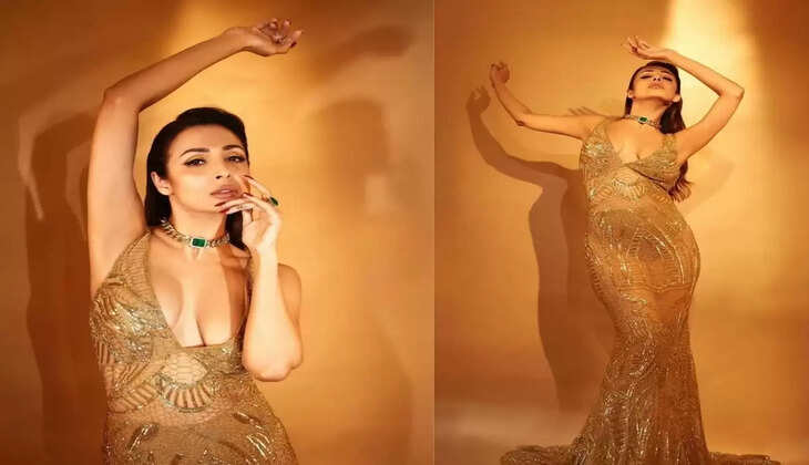 Malaika Arora : गोल्डन ट्रांसपेरेंट गाउन में मलाइका ने करवाया फोटोशूट, हॉट लुक देखकर फैंस बोले...