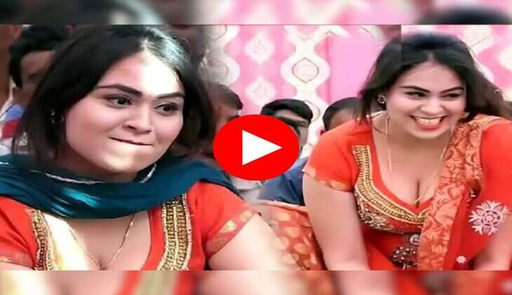 Haryanvi Dance : घूंघट कर आरसी उपाध्याय करने लगी प्यार भरे इशारे, फैंस बजाने लगे सीटियां 