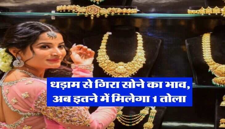 Gold Rates : धड़ाम से गिरा सोने का भाव, अब इतने में मिलेगा 1 तोला