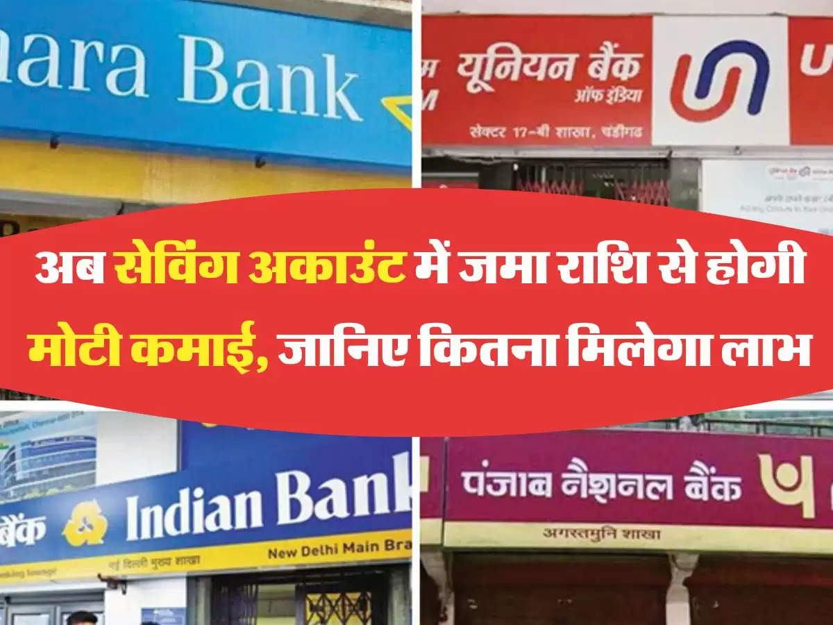 Savings Account Interest Rates: अब सेविंग अकाउंट में जमा राशि से होगी मोटी कमाई, जानिए कितना मिलेगा लाभ