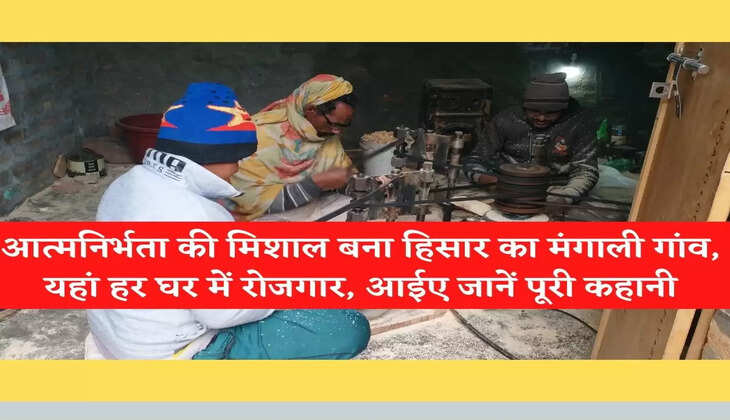 Hisar News :आत्मनिर्भता की मिशाल बना हिसार का मंगाली गांव, यहां हर घर में रोजगार, आईए जानें पूरी कहानी