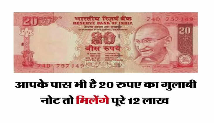 20 Ruppee Note - आपके पास भी है 20 रुपए का गुलाबी नोट तो मिलेंगे पूरे 12 लाख&nbsp;