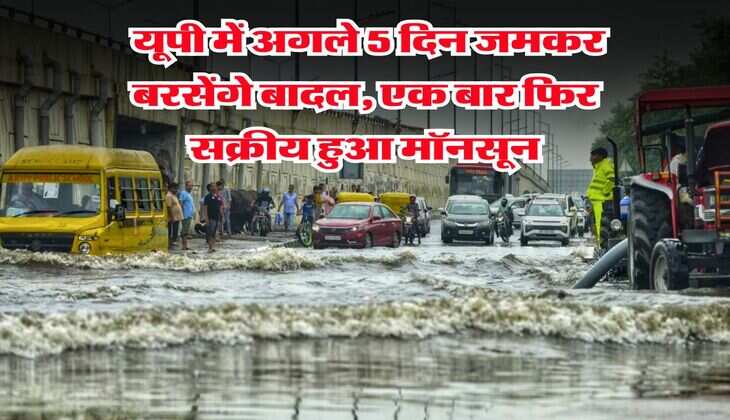 Monsoon : यूपी में अगले 5 दिन जमकर बरसेंगे बादल, एक बार फिर सक्रीय हुआ मॉनसून