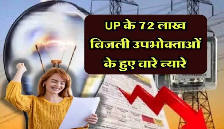 Electricity Bill:&nbsp;UP के 72 लाख बिजली उपभोक्ताओं के हुए वारे न्यारे, बिजली बिल पर मिलेगी&nbsp;