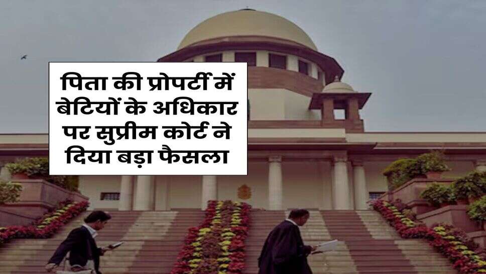 Supreme Court Order : पिता की प्रोपर्टी में बेटियों के अधिकार पर सुप्रीम कोर्ट ने दिया बड़ा फैसला