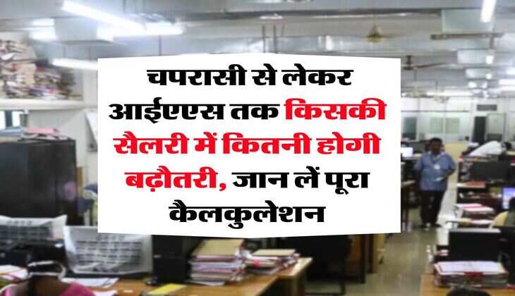 8th pay commission : चपरासी से लेकर आईएएस तक किसकी सैलरी में कितनी होगी बढ़ौतरी, जान लें पूरा कैलकुलेशन