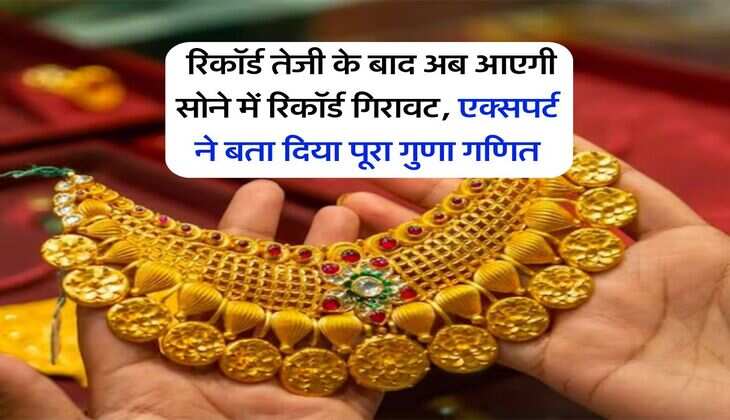 Gold Rate : रिकॉर्ड तेजी के बाद अब आएगी सोने में रिकॉर्ड गिरावट, एक्सपर्ट ने बता दिया पूरा गुणा गणित