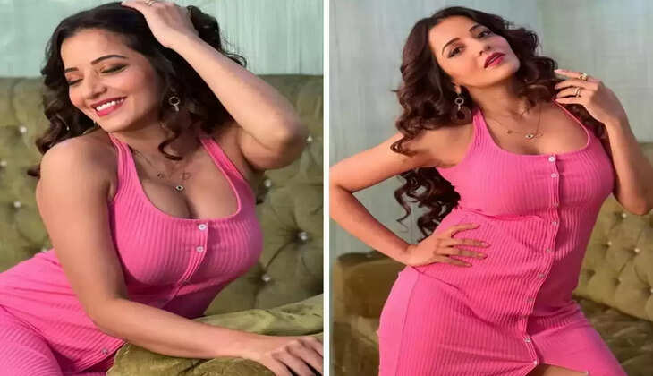 Monalisa Photos: मोनालिसा ने पिंक आउटफिट में ऐसा हॉट फोटोशूट, देखकर फैंस का दिल लगा मचलने   