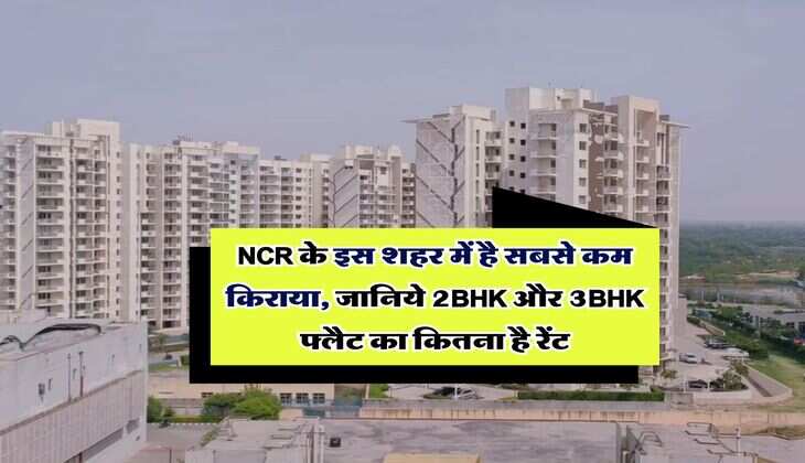 NCR के इस शहर में है सबसे कम किराया, जानिये 2BHK और 3BHK फ्लैट का कितना है रेंट