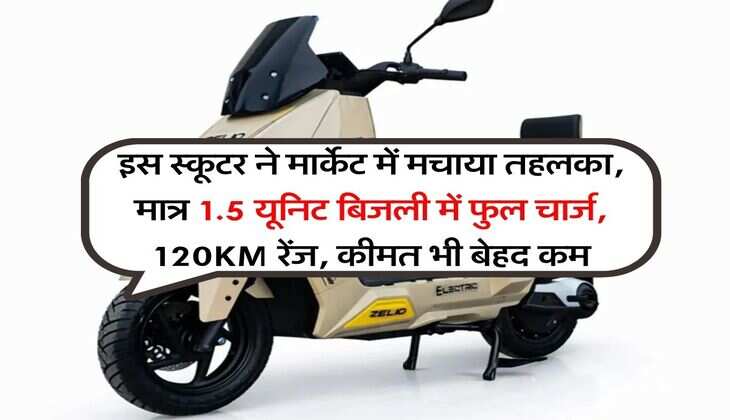 New Scooter : इस स्कूटर ने मार्केट में मचाया तहलका, मात्र 1.5 यूनिट बिजली में फुल चार्ज, 120KM रेंज, कीमत भी बेहद कम