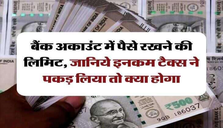 saving account : बैंक अकाउंट में पैसे रखने की लिमिट, जानिये इनकम टैक्स ने पकड़ लिया तो क्या होगा
