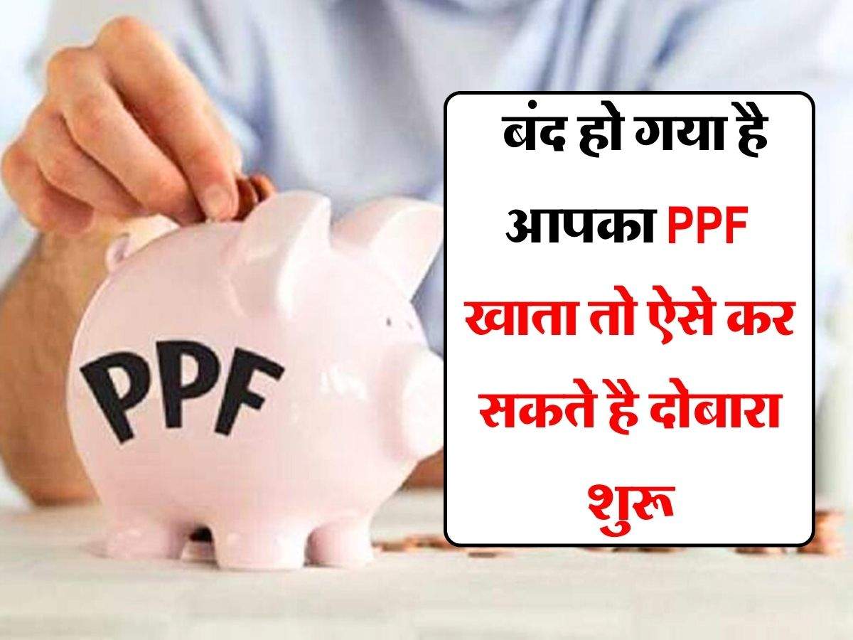 Public Provident Fund : बंद हो गया है आपका PPF खाता तो ऐसे कर सकते है दोबारा शुरू
