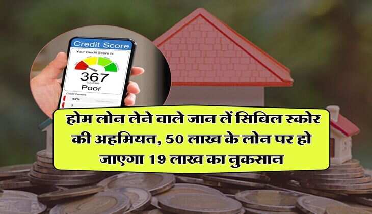 CIBIL Score : होम लोन लेने वाले जान लें सिबिल स्कोर की अहमियत, 50 लाख के लोन पर हो जाएगा 19 लाख का नुकसान