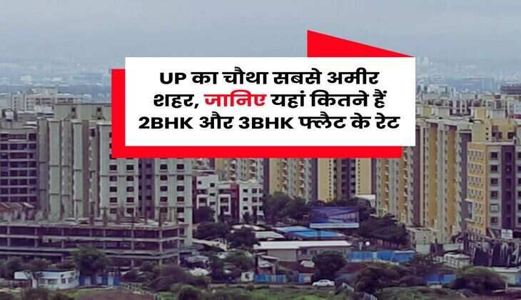 UP का चौथा सबसे अमीर शहर, जानिए यहां कितने हैं 2BHK और 3BHK फ्लैट के रेट