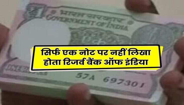Indian Currency : सिर्फ एक नोट पर नहीं लिखा होता रिजर्व बैंक ऑफ इंडिया, जानिए कारण