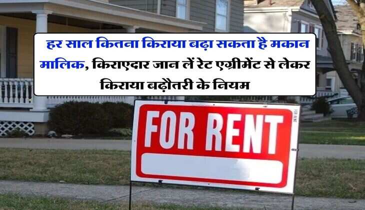 tenancy act : हर साल कितना किराया बढ़ा सकता है मकान मालिक, किराएदार जान लें रेट एग्रीमेंट से लेकर किराया बढ़ौतरी के नियम
