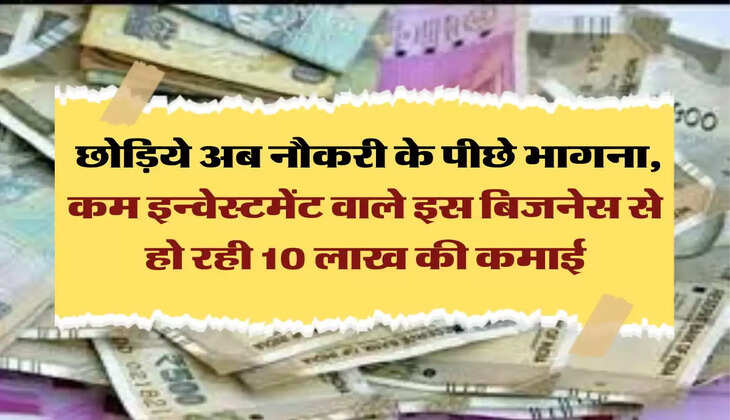 Business Idea: छोड़िये अब नौकरी के पीछे भागना, कम इन्वेस्टमेंट वाले इस बिजनेस से हो रही 10 लाख की कमाई